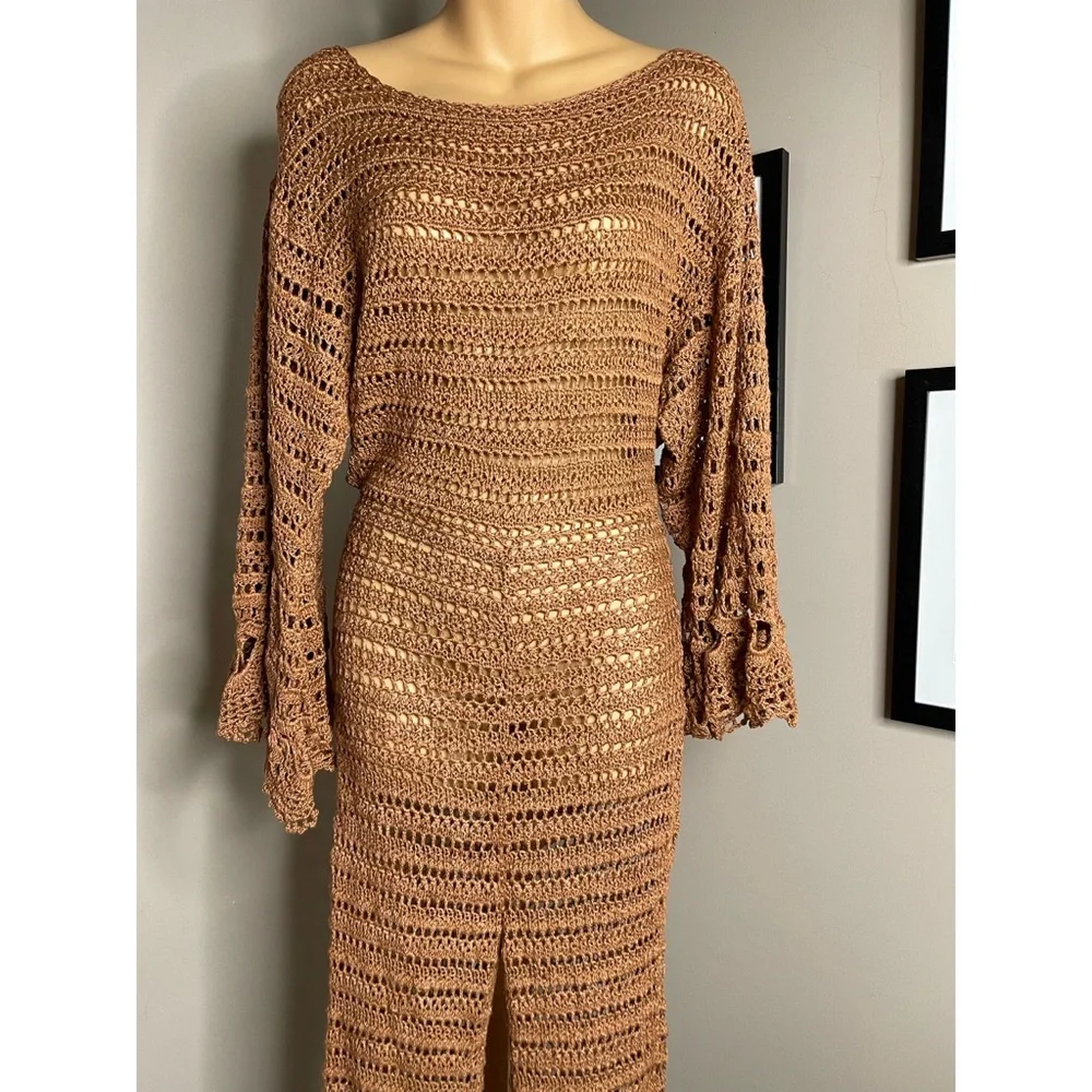 Free People Desert Roads Crochet Jumpsuit - Picture 4 of 7